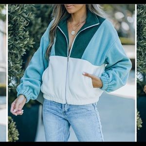 Bright and Bold Multicolored Zip-up Sweater